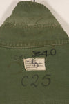 Circa 1969 S-S Size 4th Model Jungle Fatigue Jacket Used Film Company Release C
