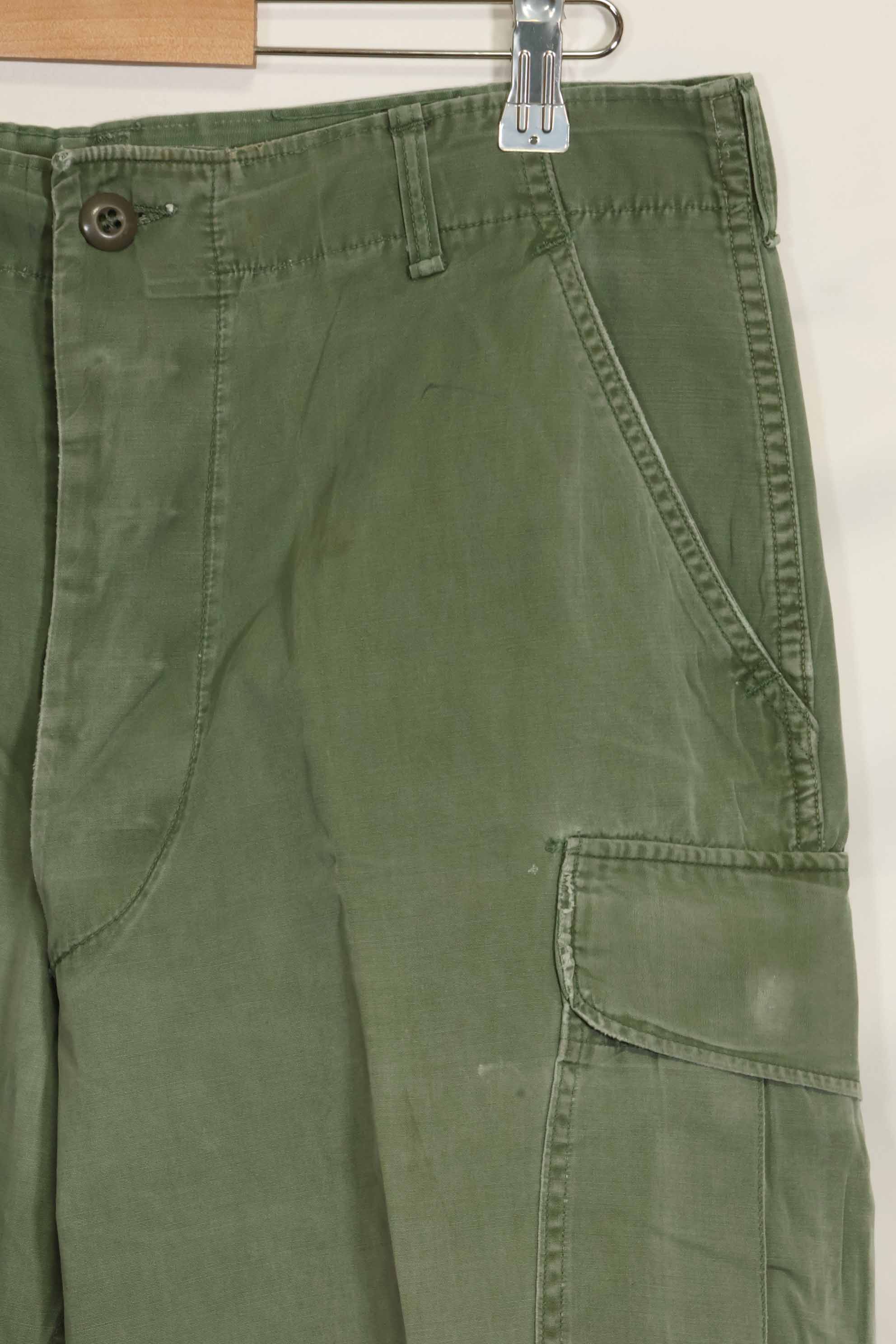 Mid-1960's 2nd Model Jungle Fatigue Pants, used, released by ex-Special Forces personnel, C
