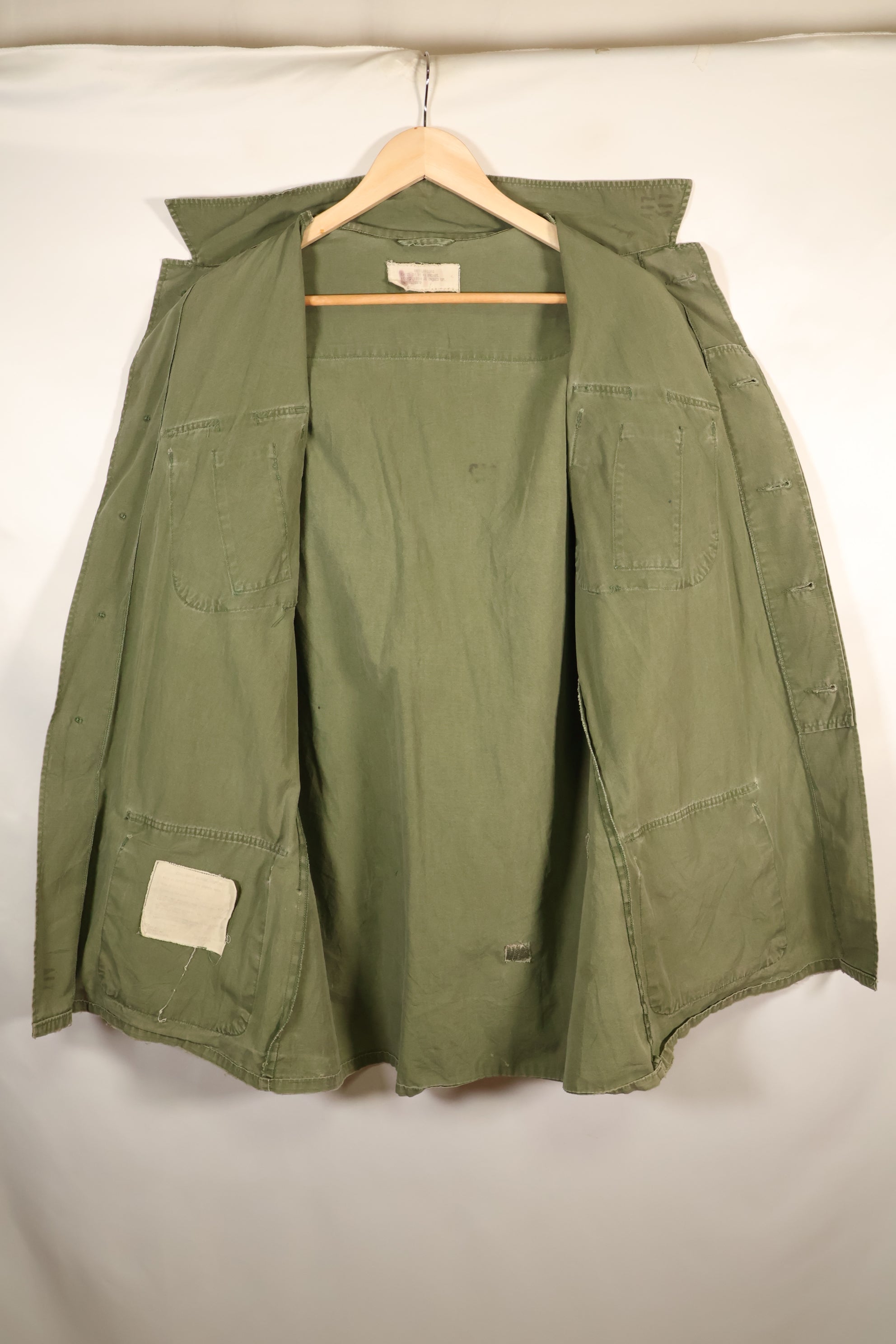 1967年契約　M-L　ノンリップストップ　3rd Model ジャングルファティーグ　ジャケット　退色あり　中古品