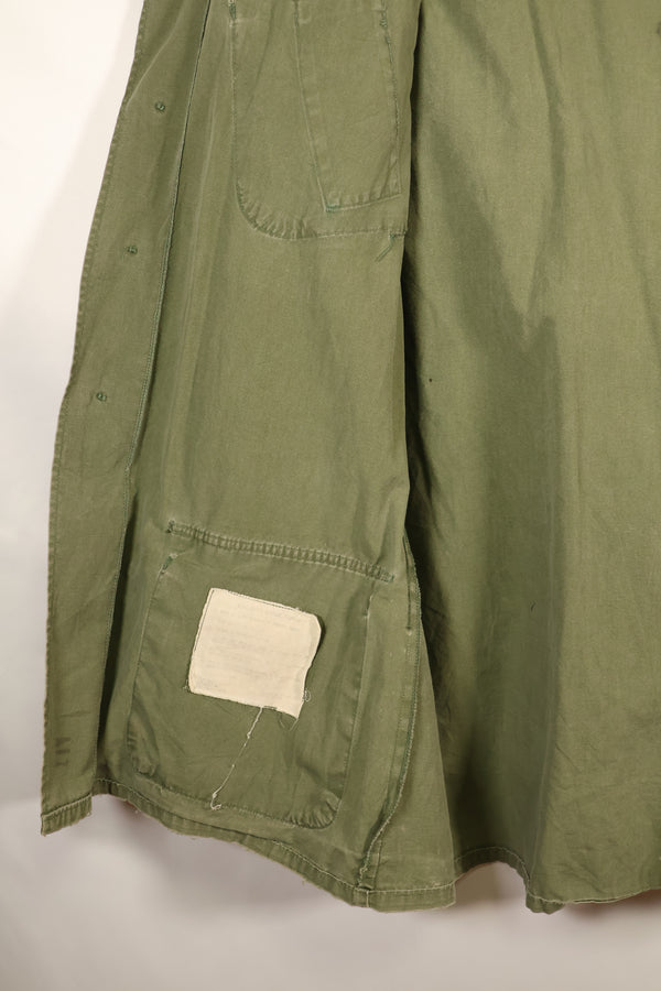 1967年契約　M-L　ノンリップストップ　3rd Model ジャングルファティーグ　ジャケット　退色あり　中古品