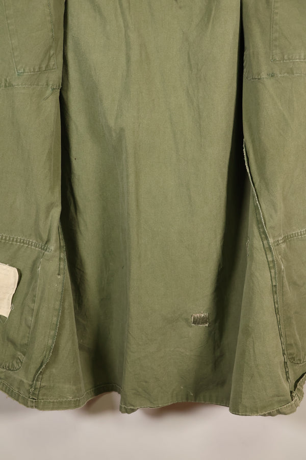 1967年契約　M-L　ノンリップストップ　3rd Model ジャングルファティーグ　ジャケット　退色あり　中古品