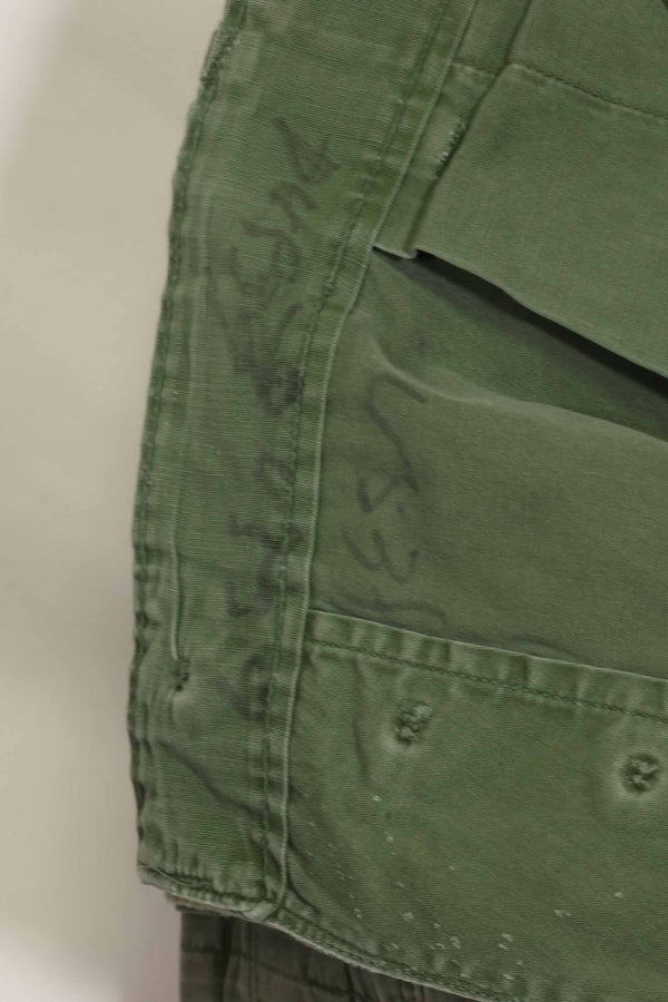 Mid-1960's 2nd Model Jungle Fatigue Pants, used, released by ex-Special Forces personnel, C