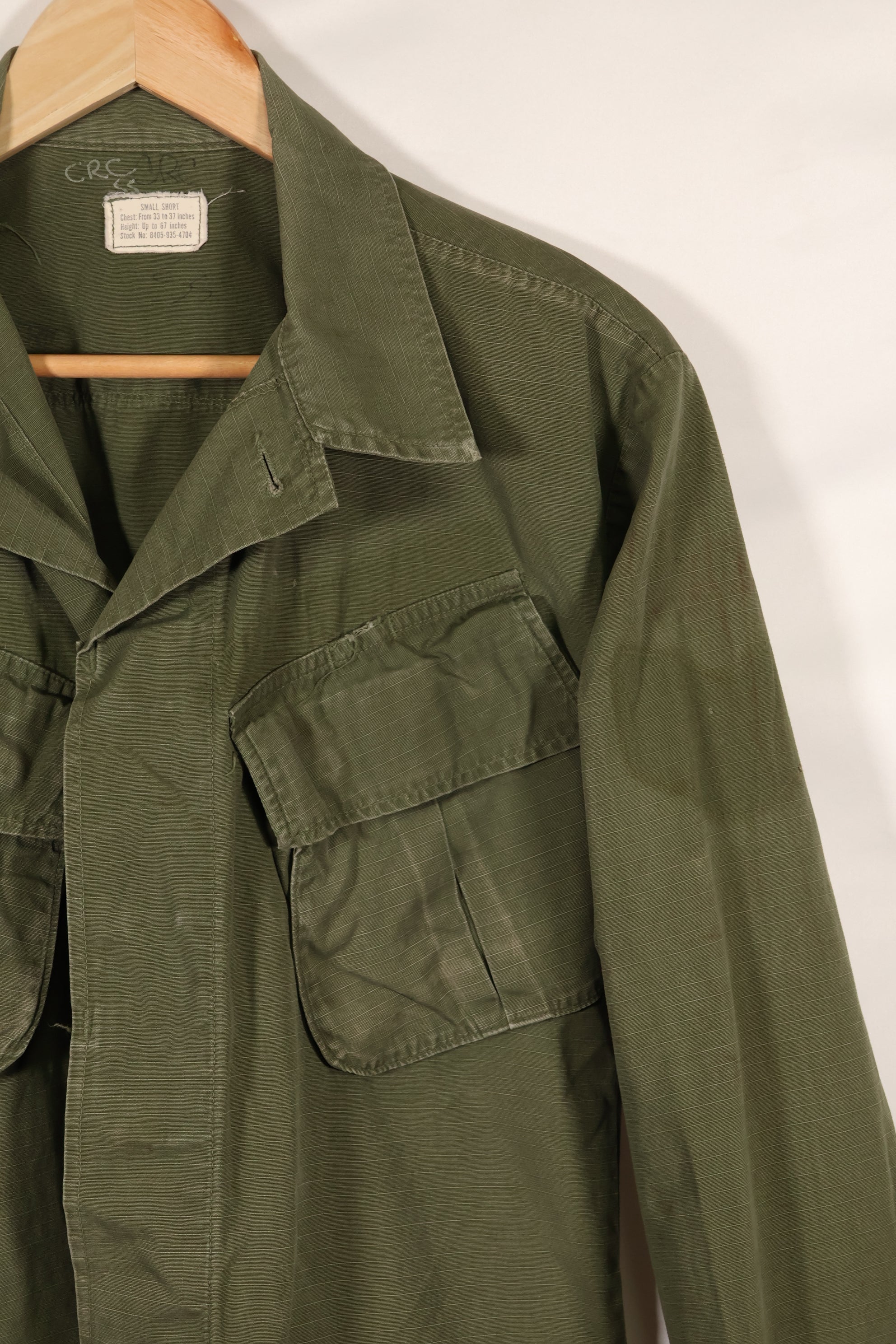 Circa 1969 S-S Size 4th Model Jungle Fatigue Jacket Used Film Company Release D