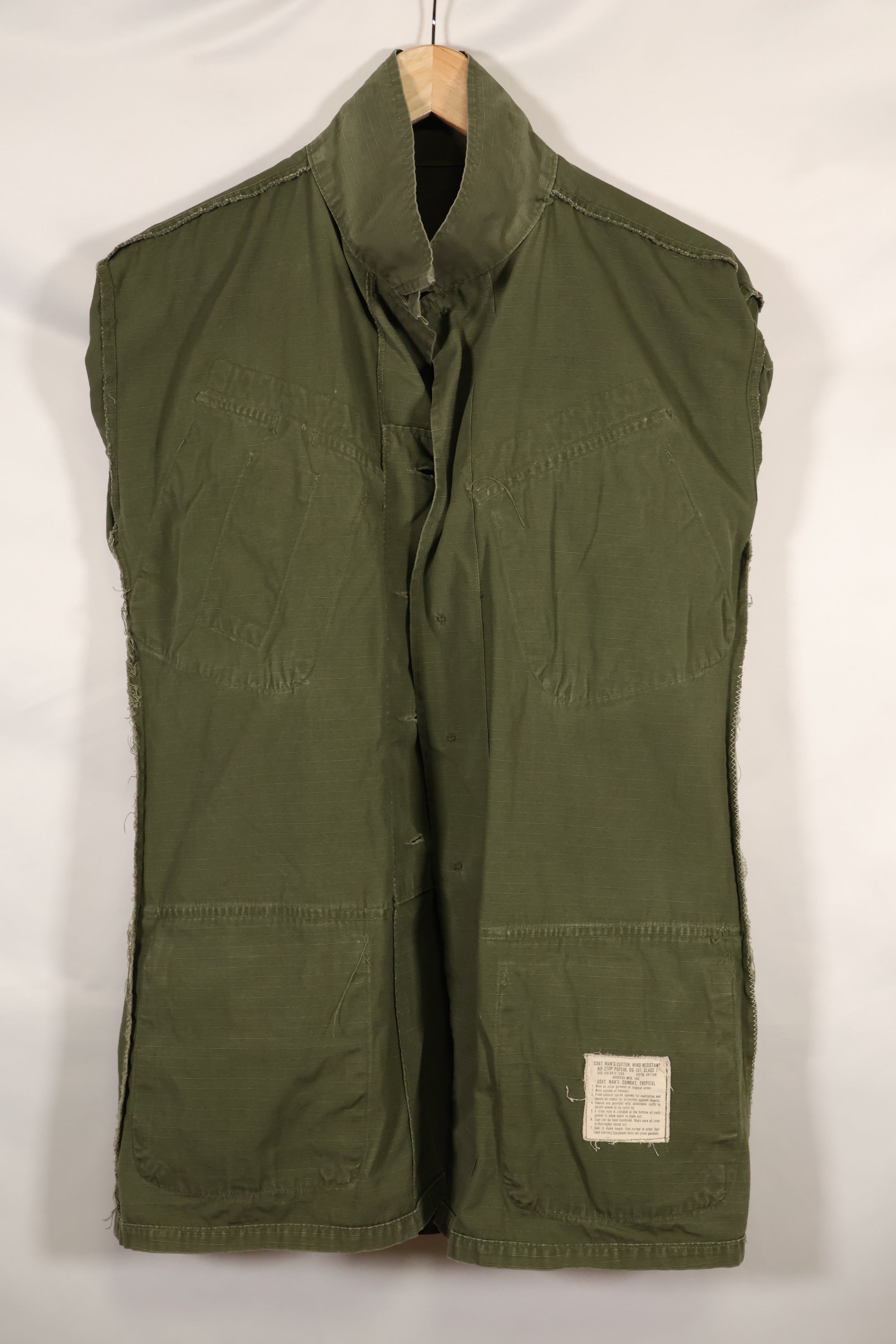 Circa 1969 S-S Size 4th Model Jungle Fatigue Jacket Used Film Company Release D