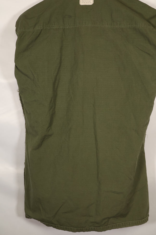 Circa 1969 S-S Size 4th Model Jungle Fatigue Jacket Used Film Company Release D