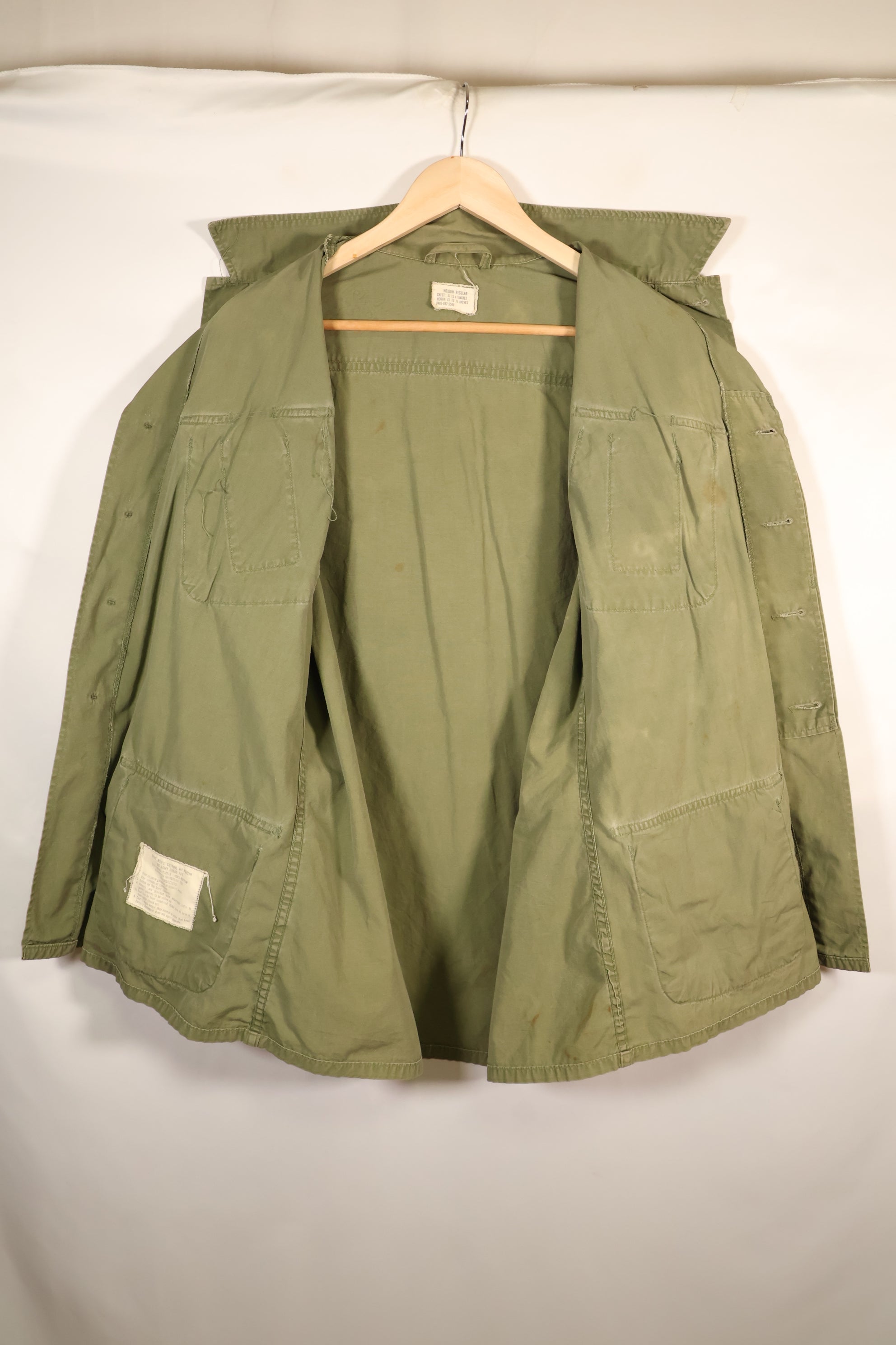 1967年契約　M-R　3rd Model ジャングルファティーグ　ジャケット　褪色あり　中古品