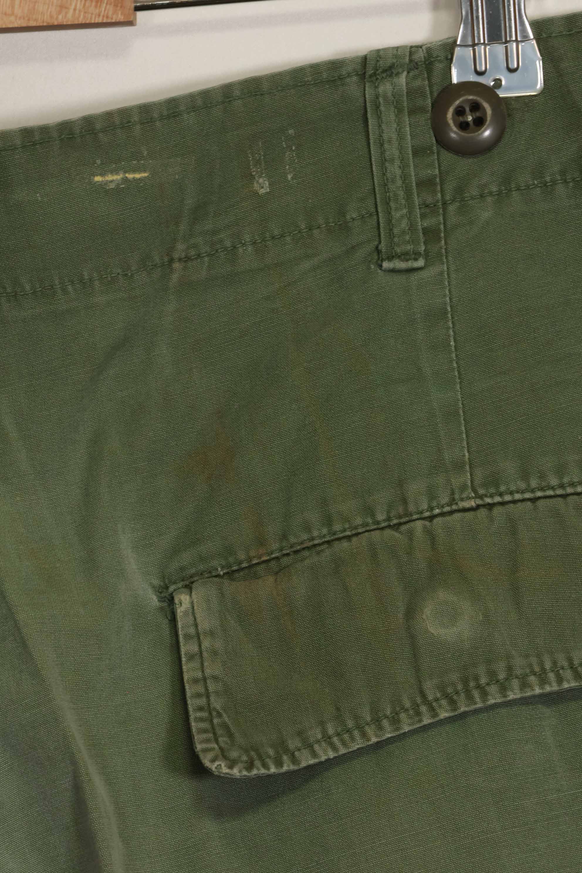 Mid-1960's 2nd Model Jungle Fatigue Pants, used, released by ex-Special Forces personnel, C