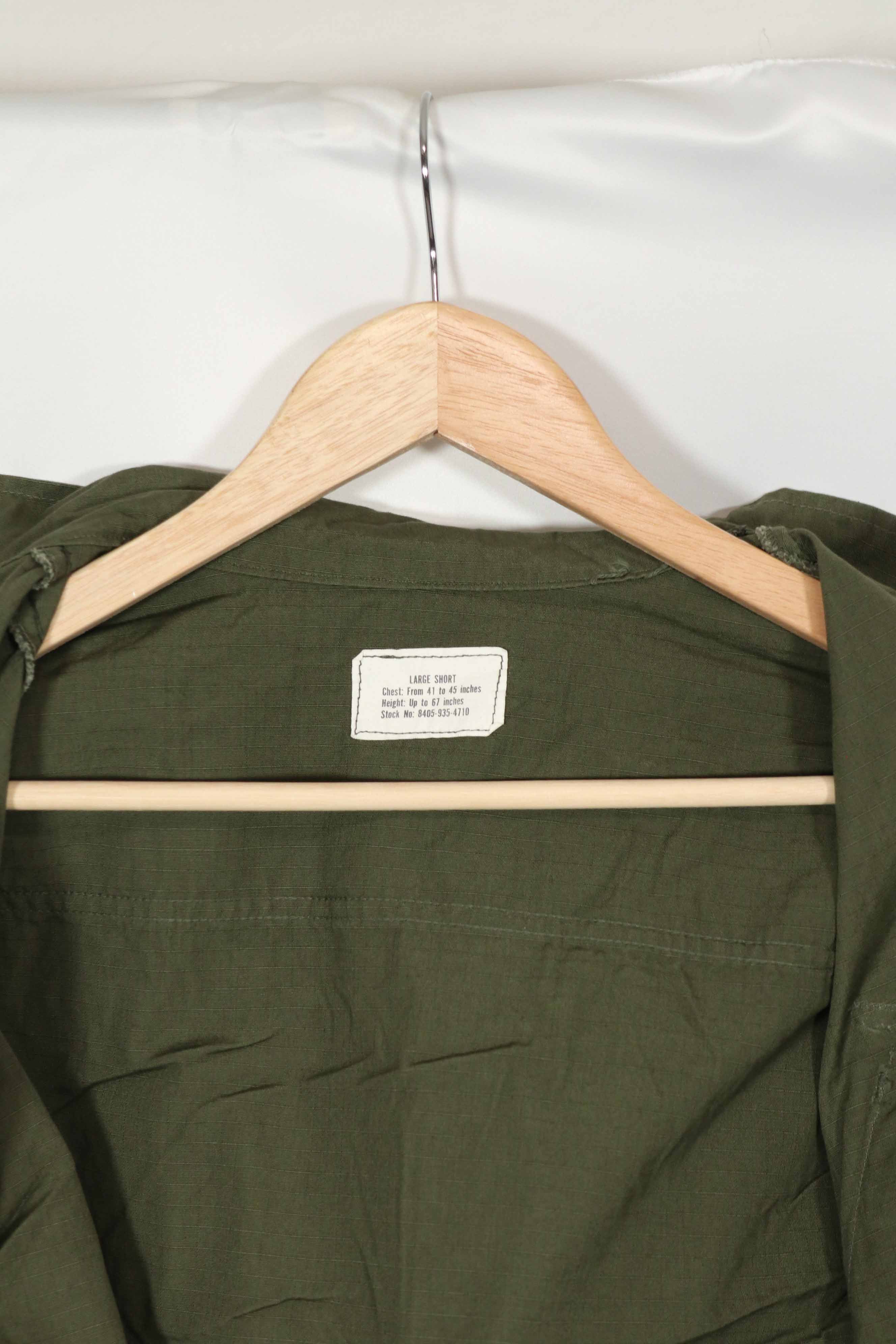 実物　デッドストック品　4th Model ジャングルファティーグ　ジャケット　L-S　長期保管品　C