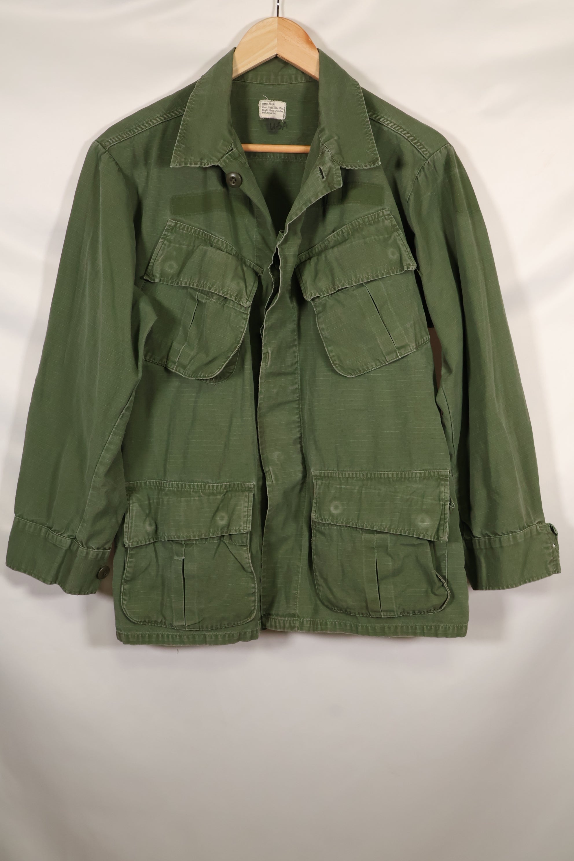 Circa 1969 S-S Size 4th Model Jungle Fatigue Jacket Used Film Company Release E