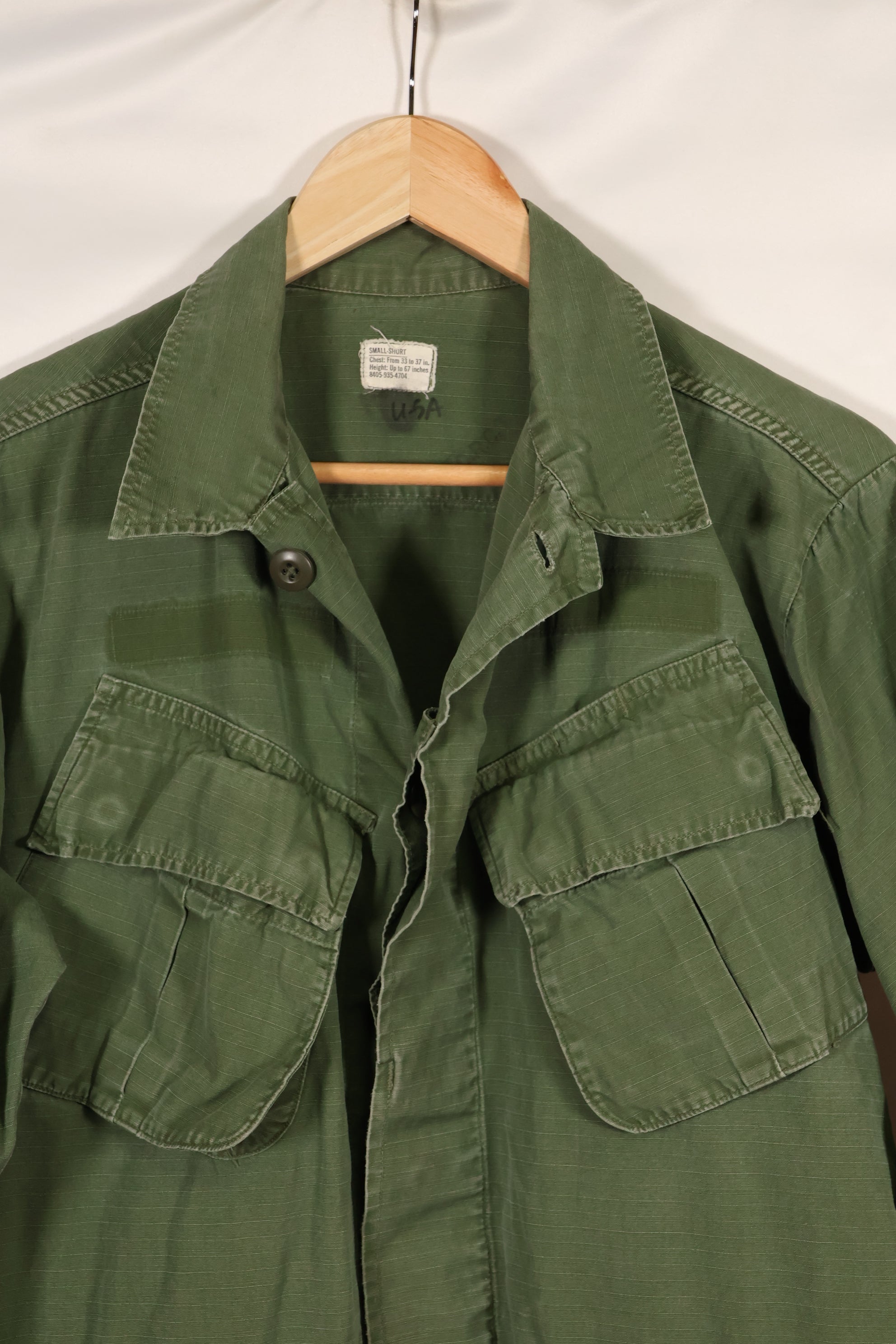 Circa 1969 S-S Size 4th Model Jungle Fatigue Jacket Used Film Company Release E
