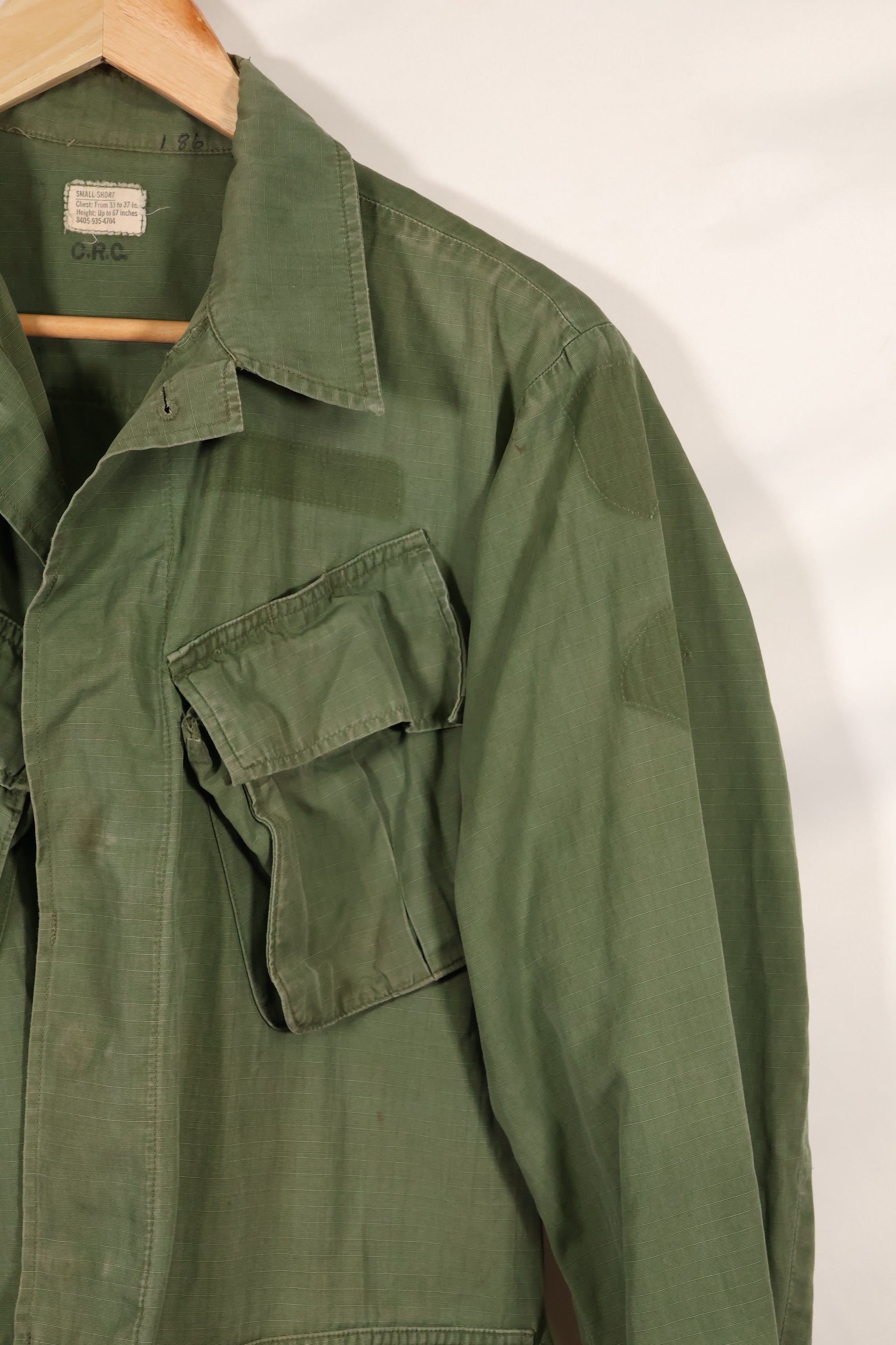 Circa 1969 S-S Size 4th Model Jungle Fatigue Jacket Used Film Company Release F
