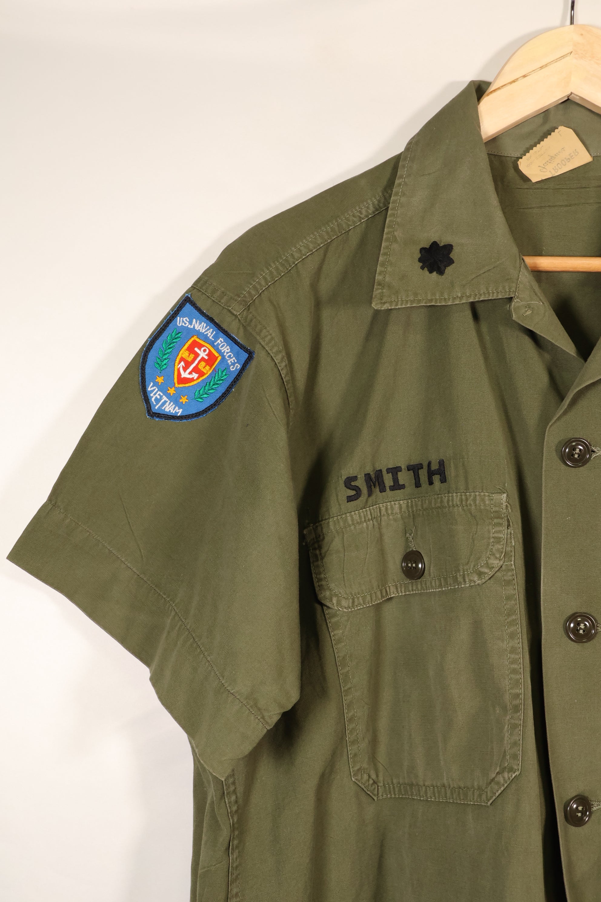 1960年代後半　LARGE　PX品　個人調達　OG-107　ユーティリティシャツ　海軍アドバイザー再現品　中古品