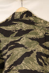 Mid-1960s US-L Okinawa Tiger Pattern Tiger Stripe US-Cut Shirt, Used