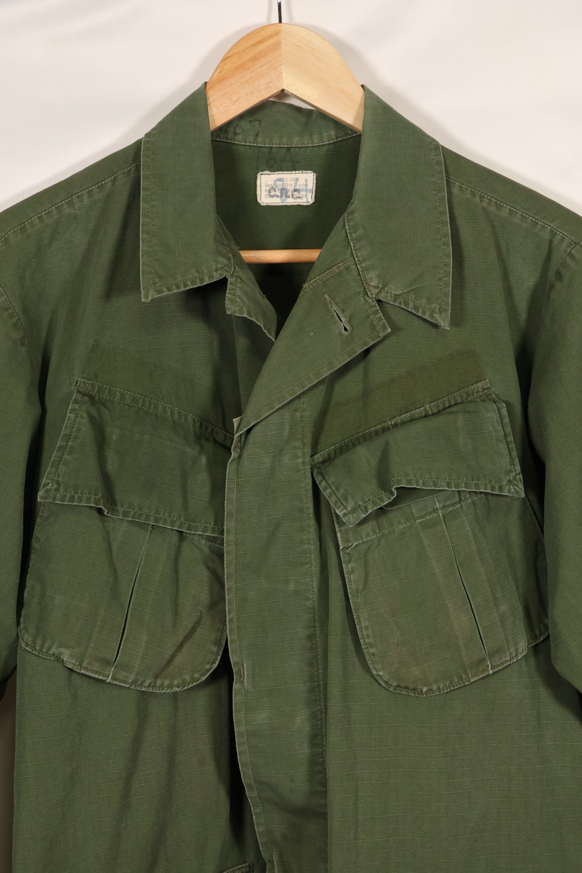 Circa 1969 S-S Size 4th Model Jungle Fatigue Jacket Used Film Company Release G