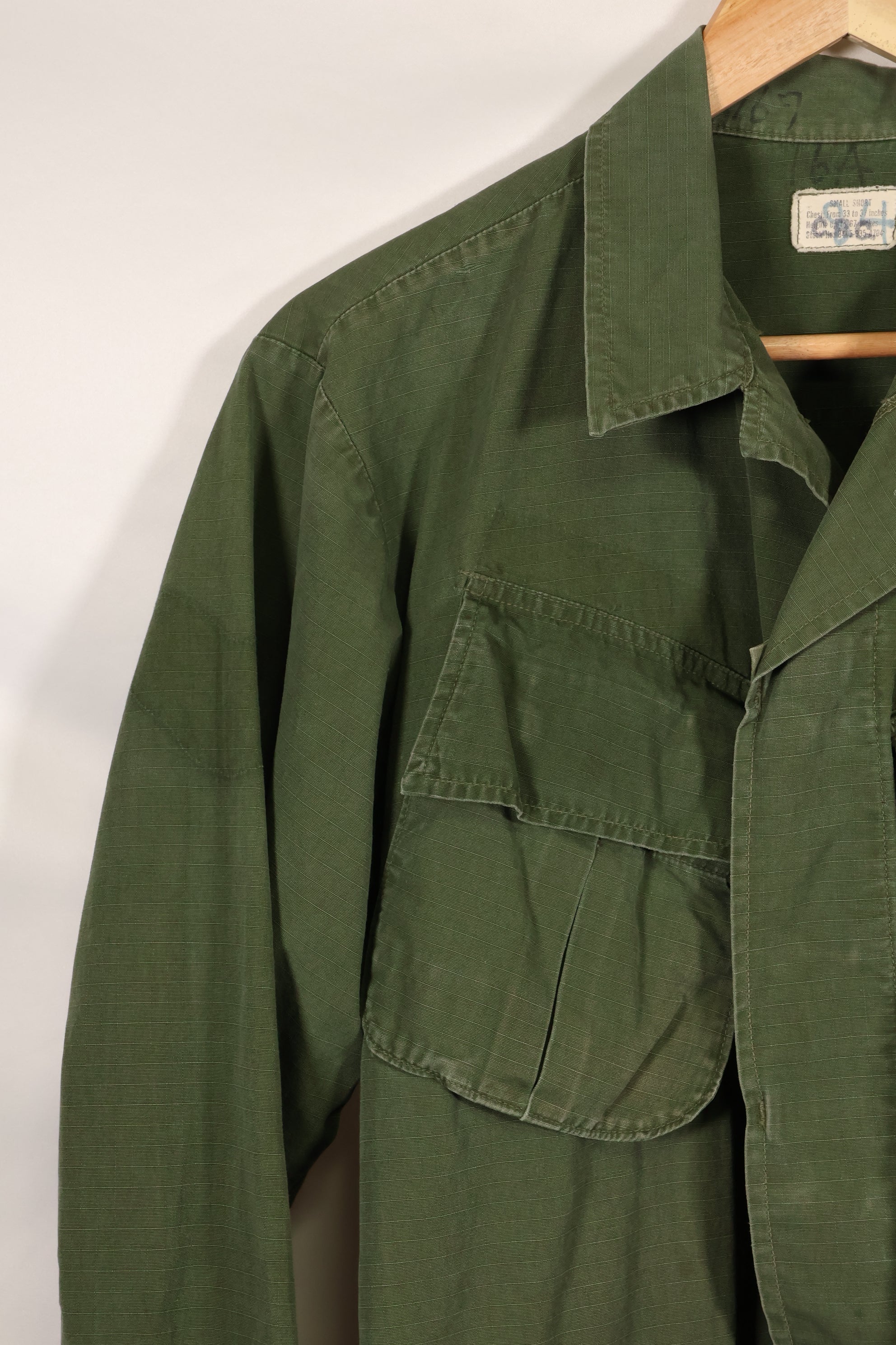Circa 1969 S-S Size 4th Model Jungle Fatigue Jacket Used Film Company Release G