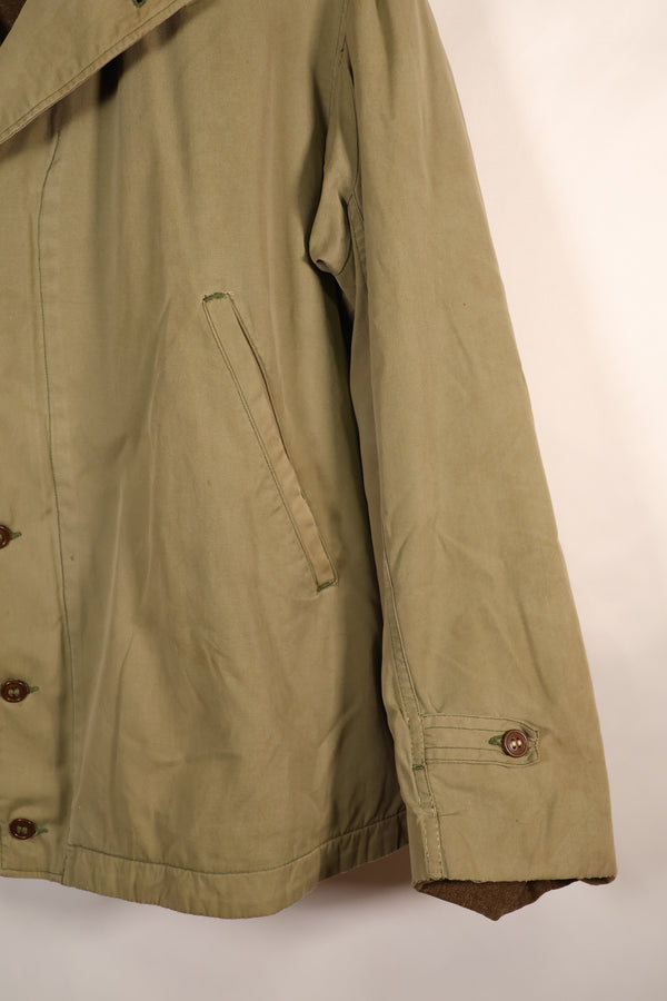 1940年代前半　大きめサイズ　アメリカ軍　M-1941　フィールドジャケット　ウール裏地　中古品
