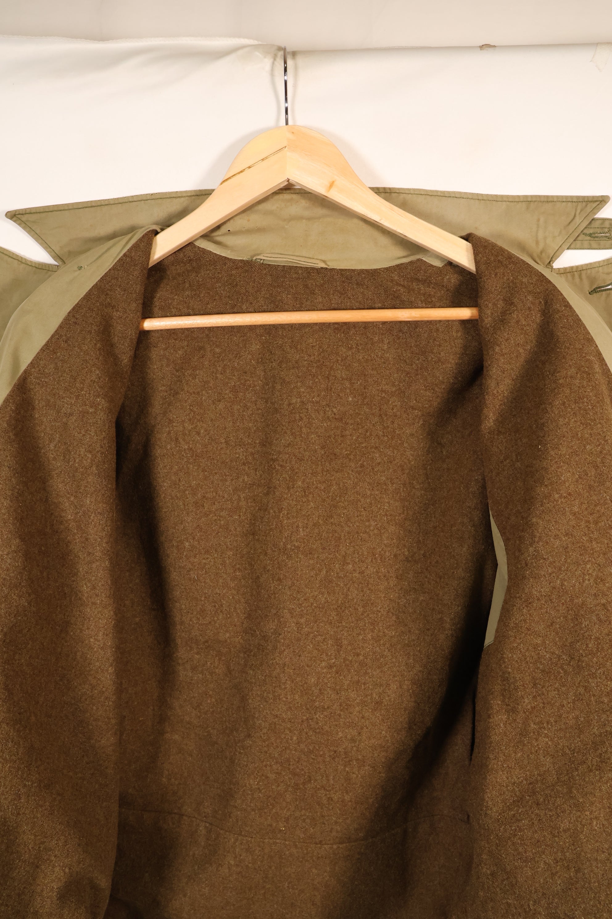 1940年代前半　大きめサイズ　アメリカ軍　M-1941　フィールドジャケット　ウール裏地　中古品