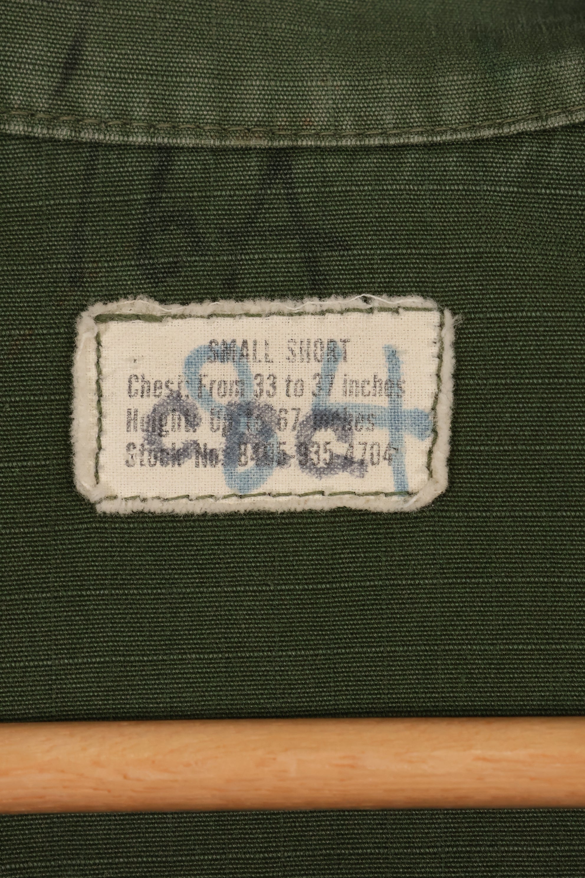 Circa 1969 S-S Size 4th Model Jungle Fatigue Jacket Used Film Company Release G