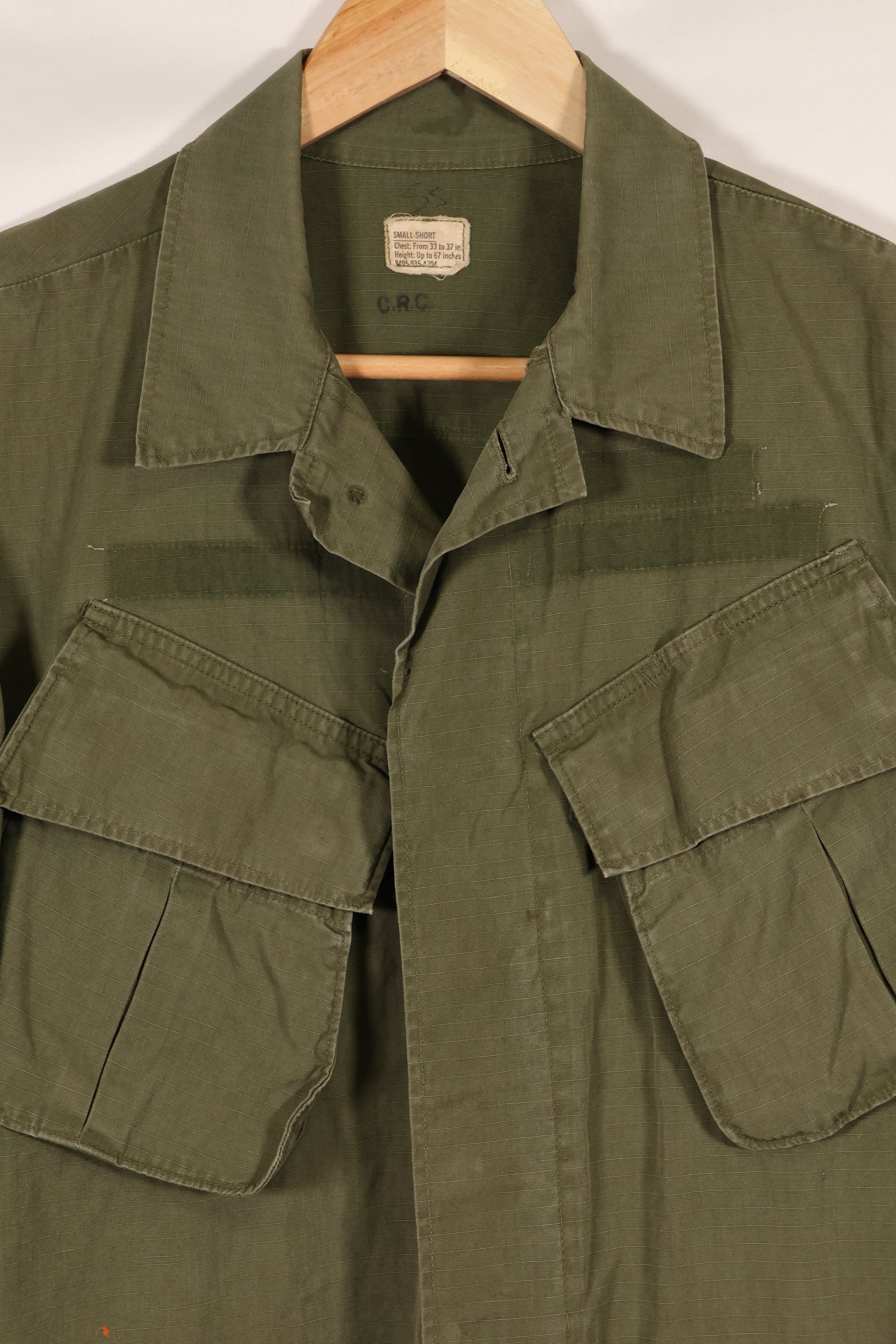 Circa 1969 S-S Size 4th Model Jungle Fatigue Jacket Used Film Company Release H