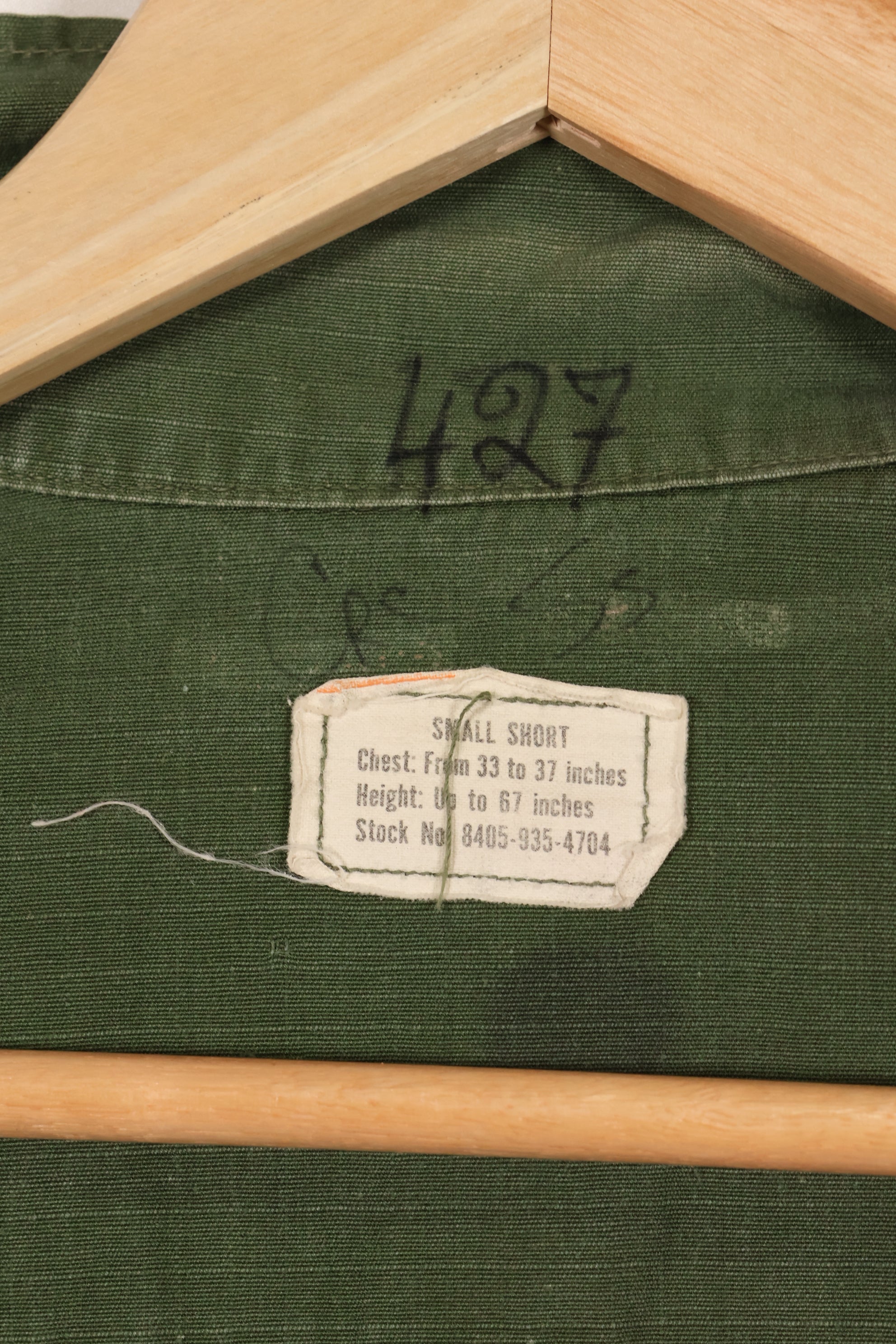 Circa 1969 S-S Size 4th Model Jungle Fatigue Jacket Used Film Company Release I