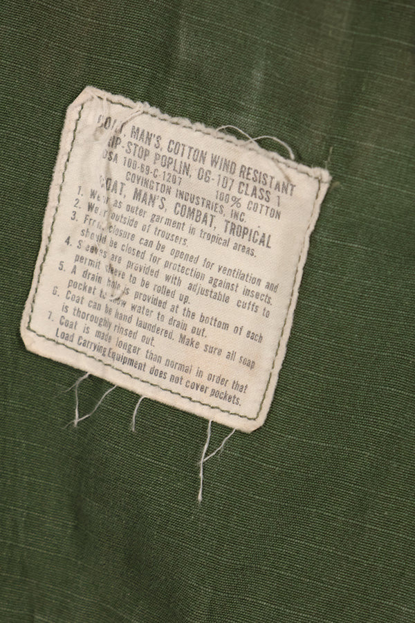 Circa 1969 S-S Size 4th Model Jungle Fatigue Jacket Used Film Company Release I