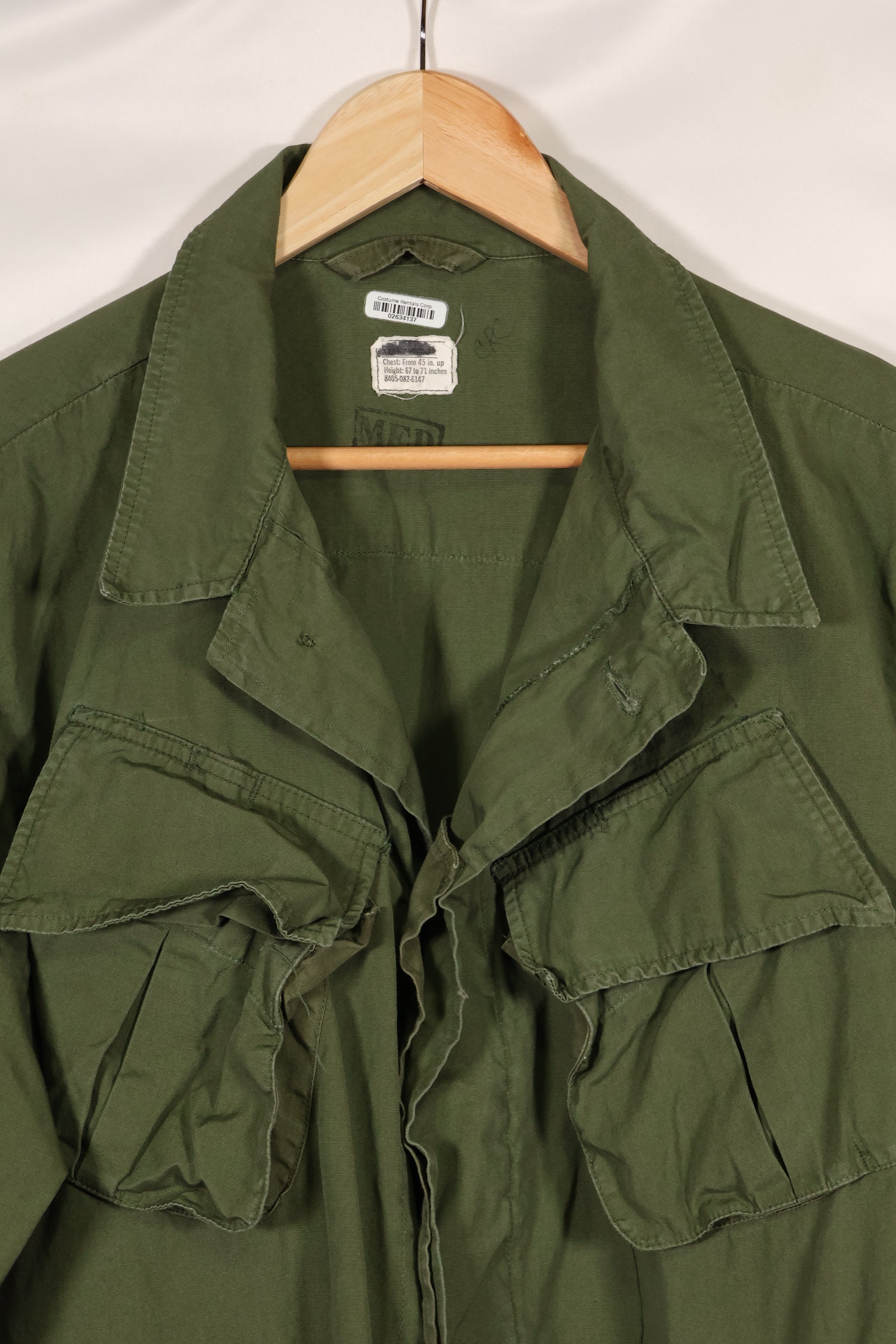 1967年〜68年頃　改造M-R　3rd Model ジャングルファティーグ　ジャケット　中古品　映画会社放出