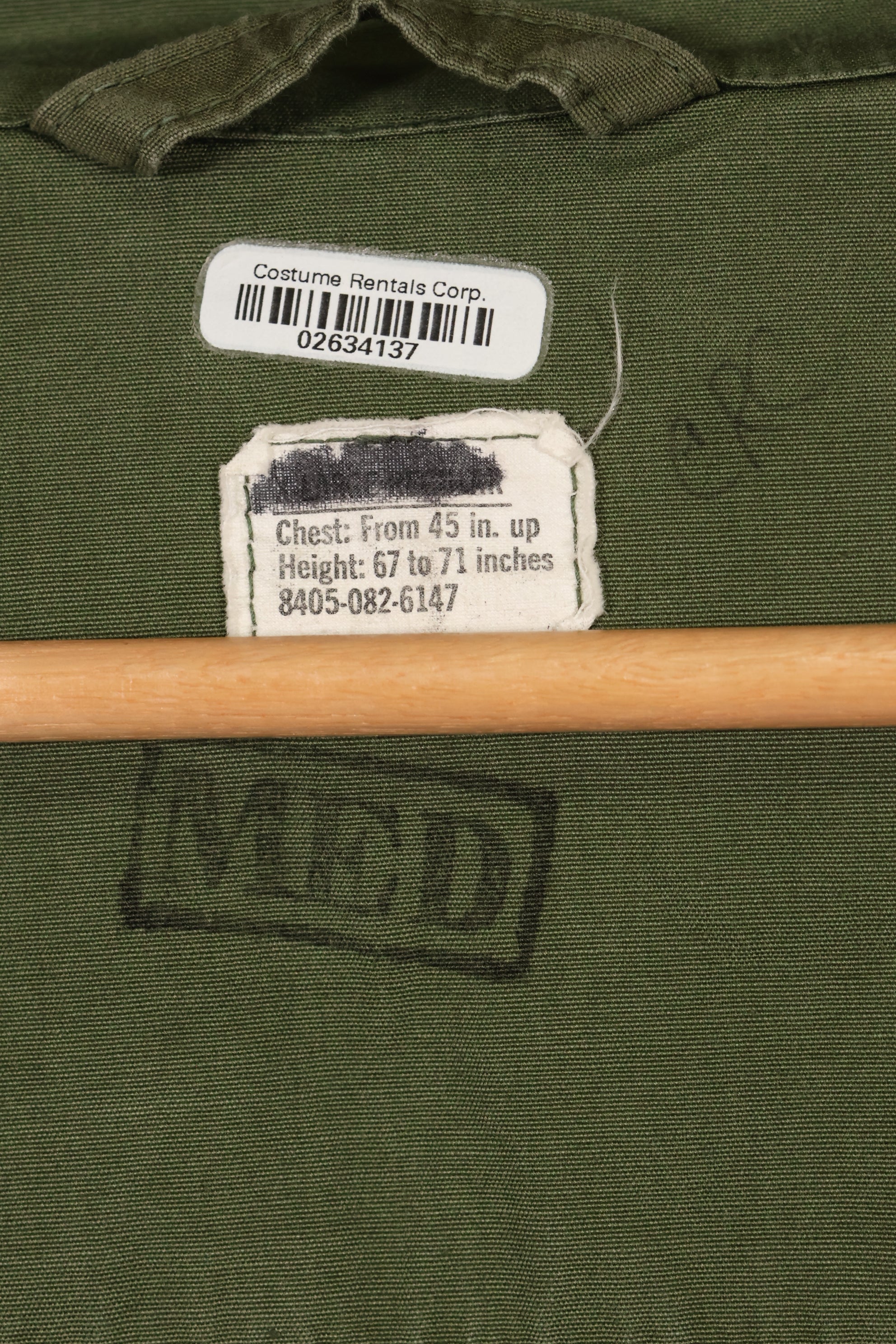 1967年〜68年頃　改造M-R　3rd Model ジャングルファティーグ　ジャケット　中古品　映画会社放出