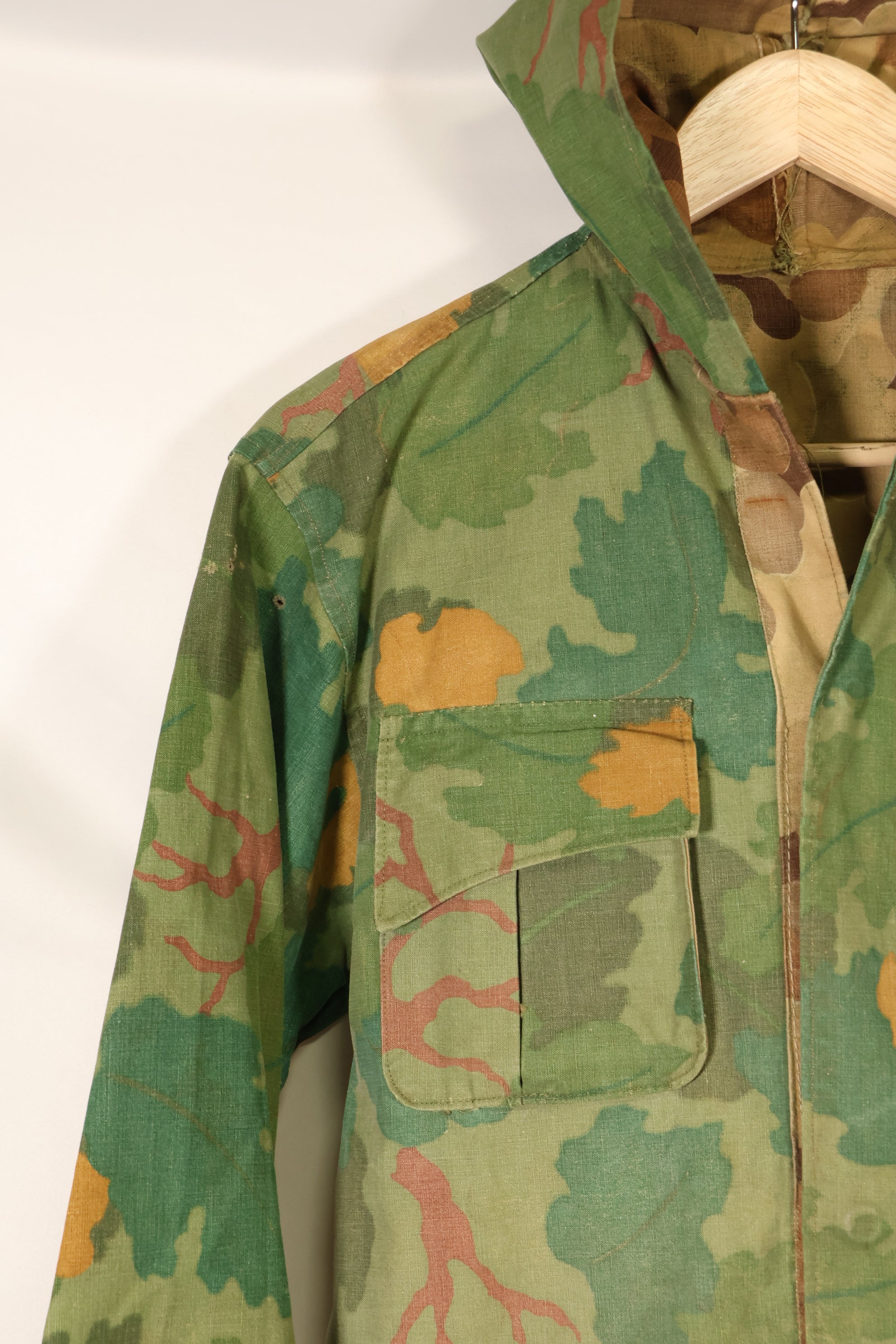 1960年代後半〜70年代　USMC　個人調達品　ミッチェルパターン　フード付フィールドジャケット　中古品