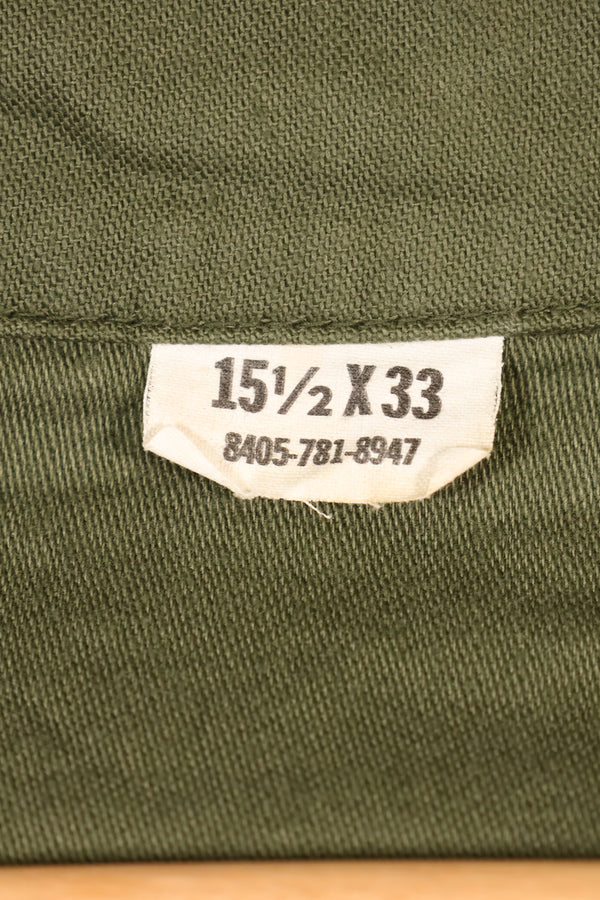 1971年契約　15 1/2 x 33　OG-107　ユーティリティシャツ　状態良い　中古品