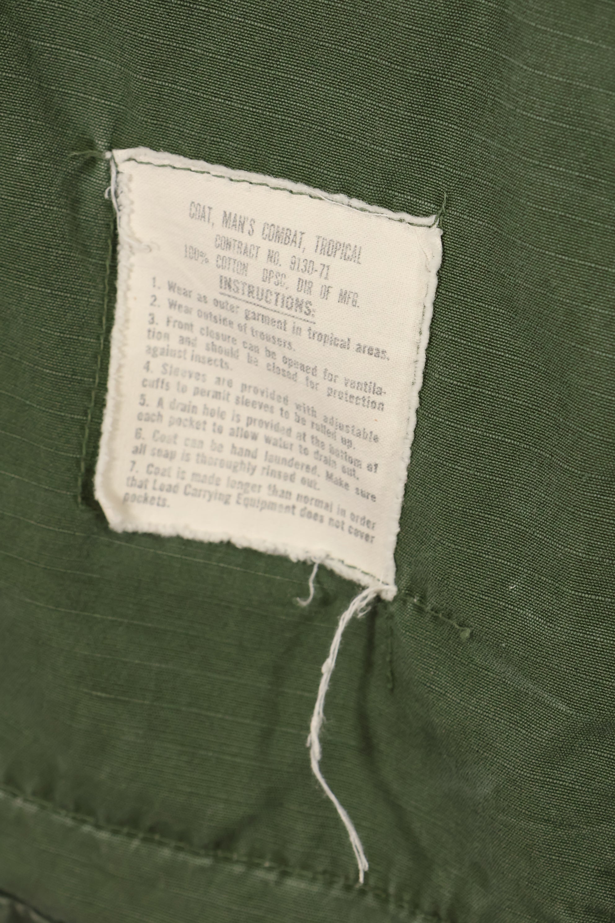 1967〜68年頃　サイズ不明　4th Model ジャングルファティーグ　ジャケット　中古品　映画会社放出