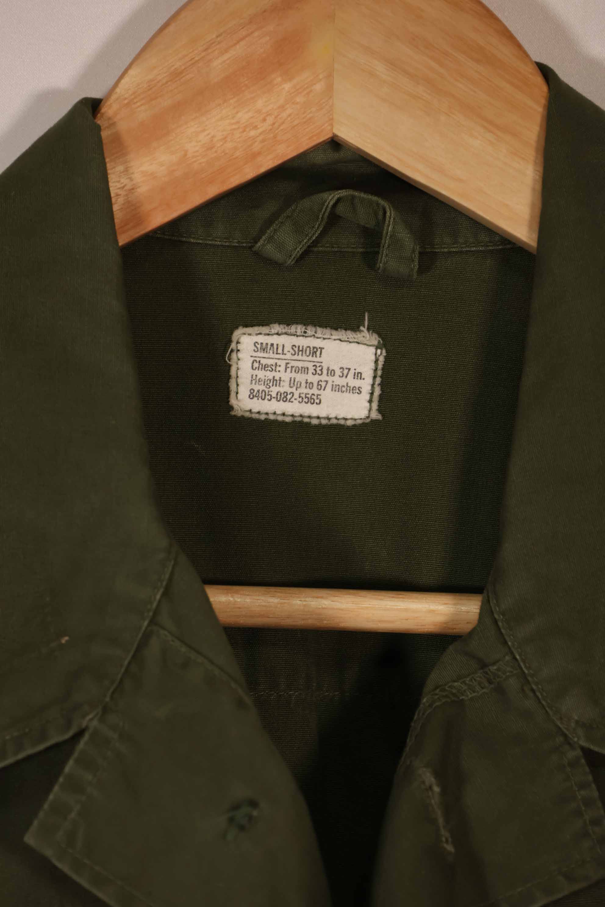 実物　1967年頃　3rd Model ジャングルファティーグ　ジャケット　S-S 中古品