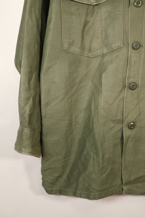 1971年契約　推定 SMALL　OG-107　ユーティリティシャツ　アメリカ海軍　テープ類実物　中古品