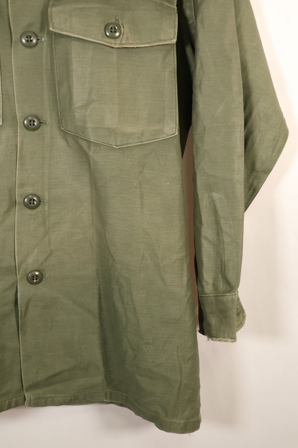 1971年契約　推定 SMALL　OG-107　ユーティリティシャツ　アメリカ海軍　テープ類実物　中古品