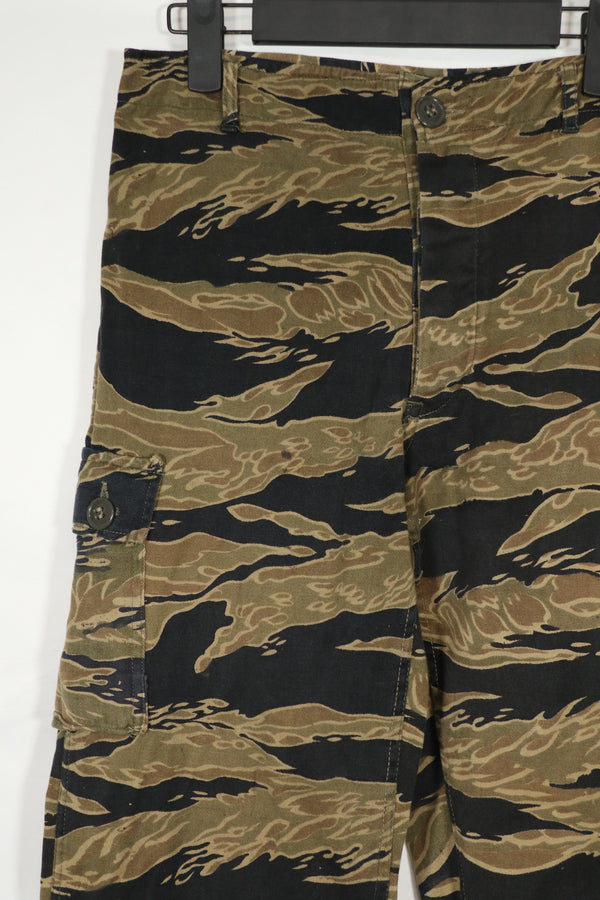 実物　ゴールドタイガーストライプ　パンツ　A-L　状態良い　Asian Cut