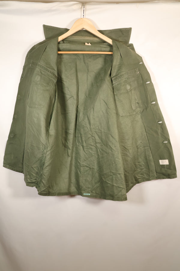 1971年契約　推定 SMALL　OG-107　ユーティリティシャツ　アメリカ海軍　テープ類実物　中古品