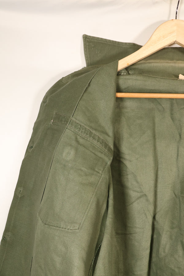 1971年契約　推定 SMALL　OG-107　ユーティリティシャツ　アメリカ海軍　テープ類実物　中古品