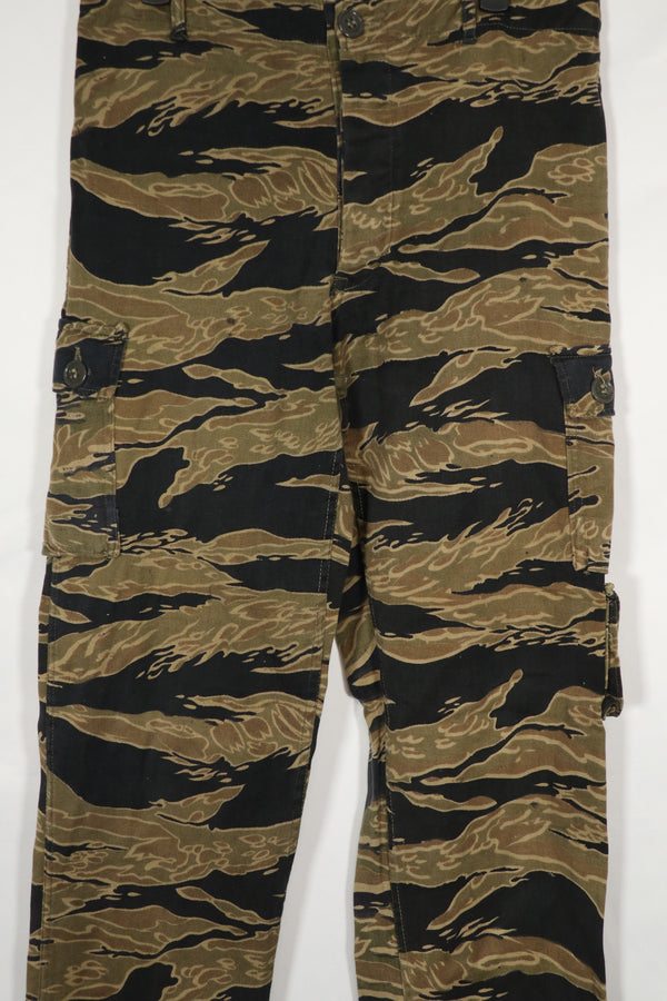 実物　ゴールドタイガーストライプ　パンツ　A-L　状態良い　Asian Cut