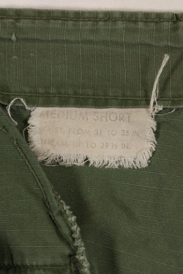 1967〜68年頃　M-Sサイズ　4th Model ジャングルファティーグ　パンツ　中古品　映画会社放出