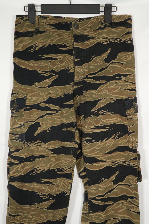 実物　ゴールドタイガーストライプ　パンツ　A-L　状態良い　Asian Cut