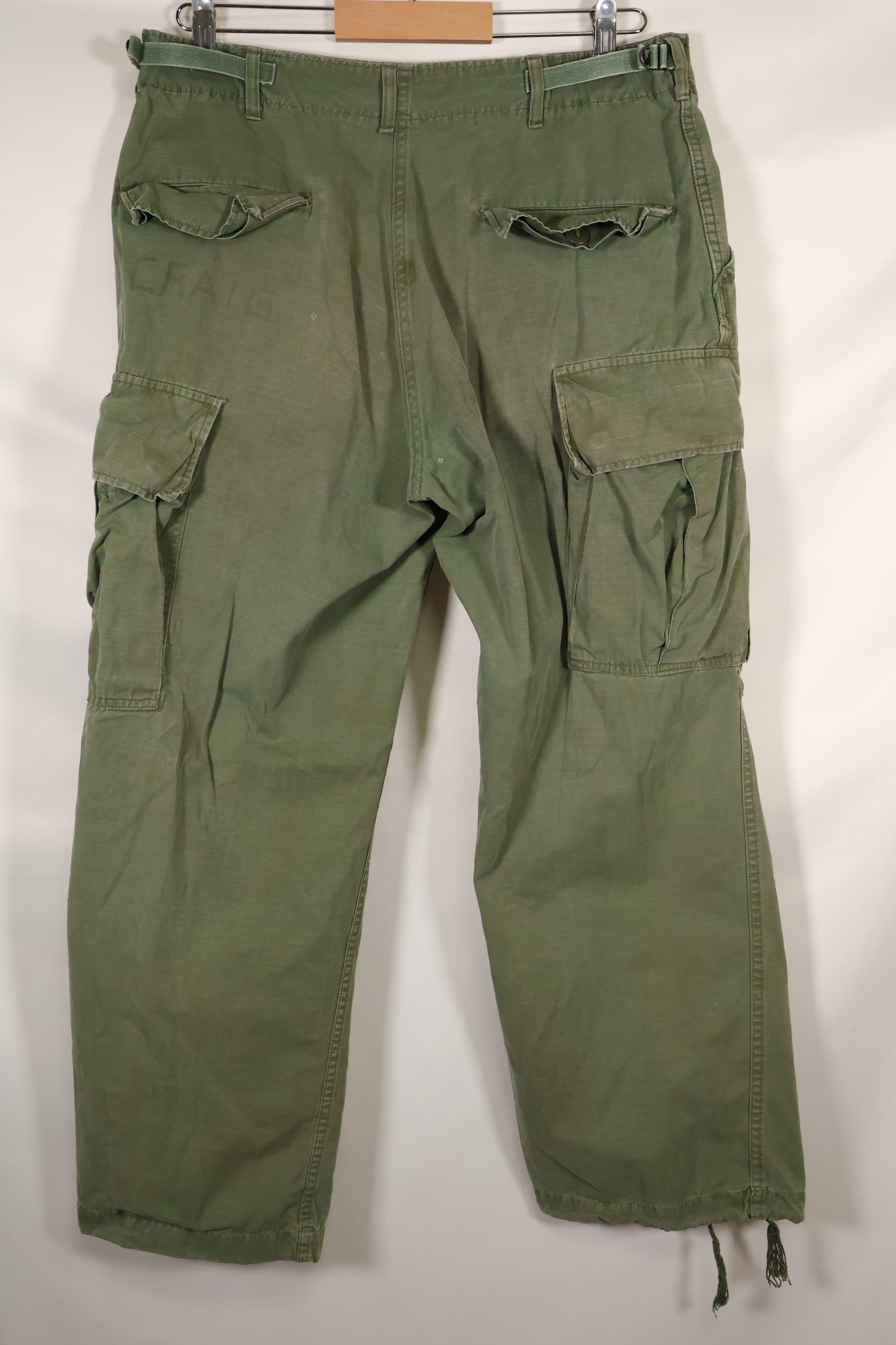 1967〜68年頃　M-Sサイズ　4th Model ジャングルファティーグ　パンツ　中古品　映画会社放出