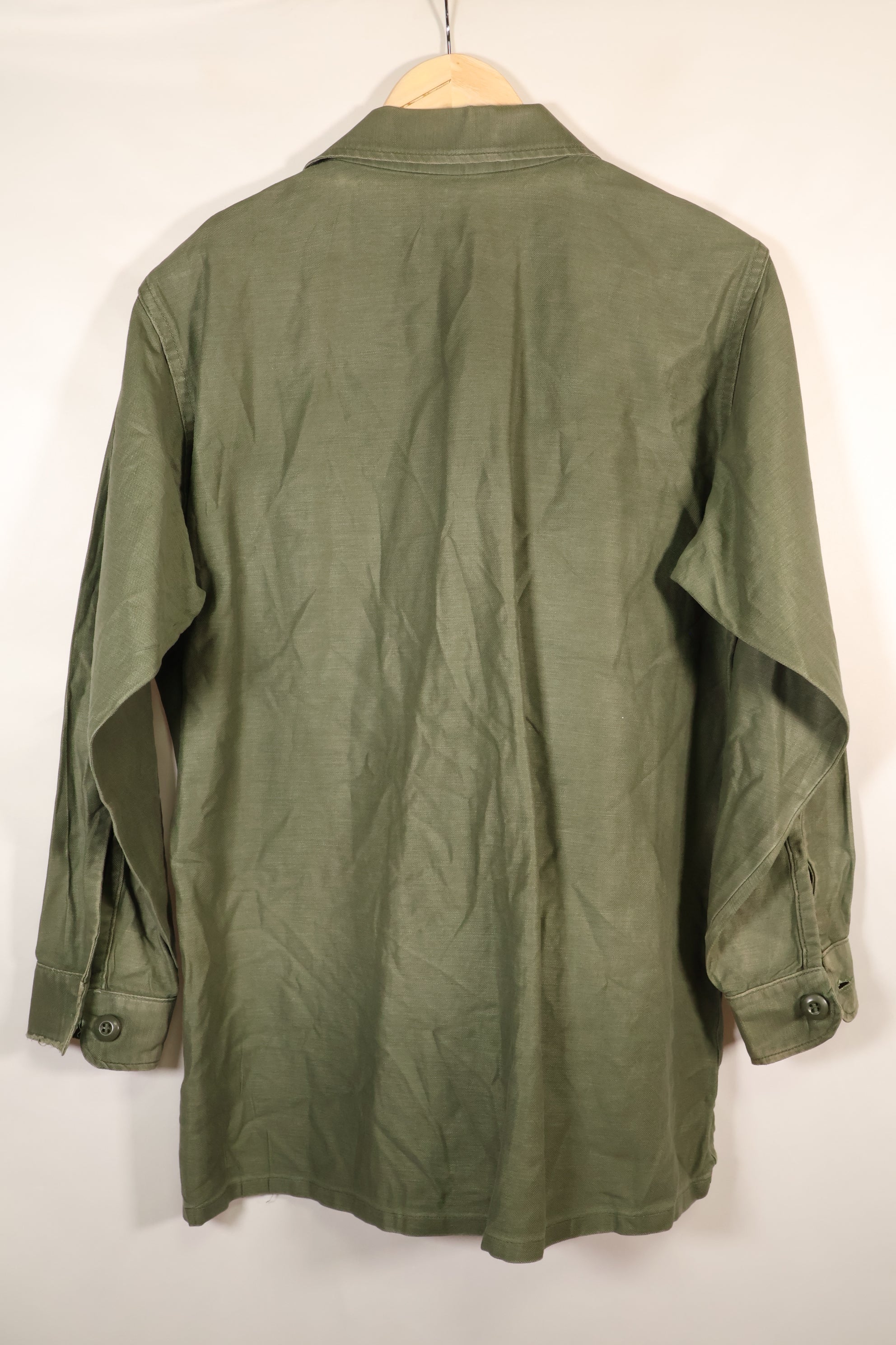 1971年契約　推定 SMALL　OG-107　ユーティリティシャツ　アメリカ海軍　テープ類実物　中古品