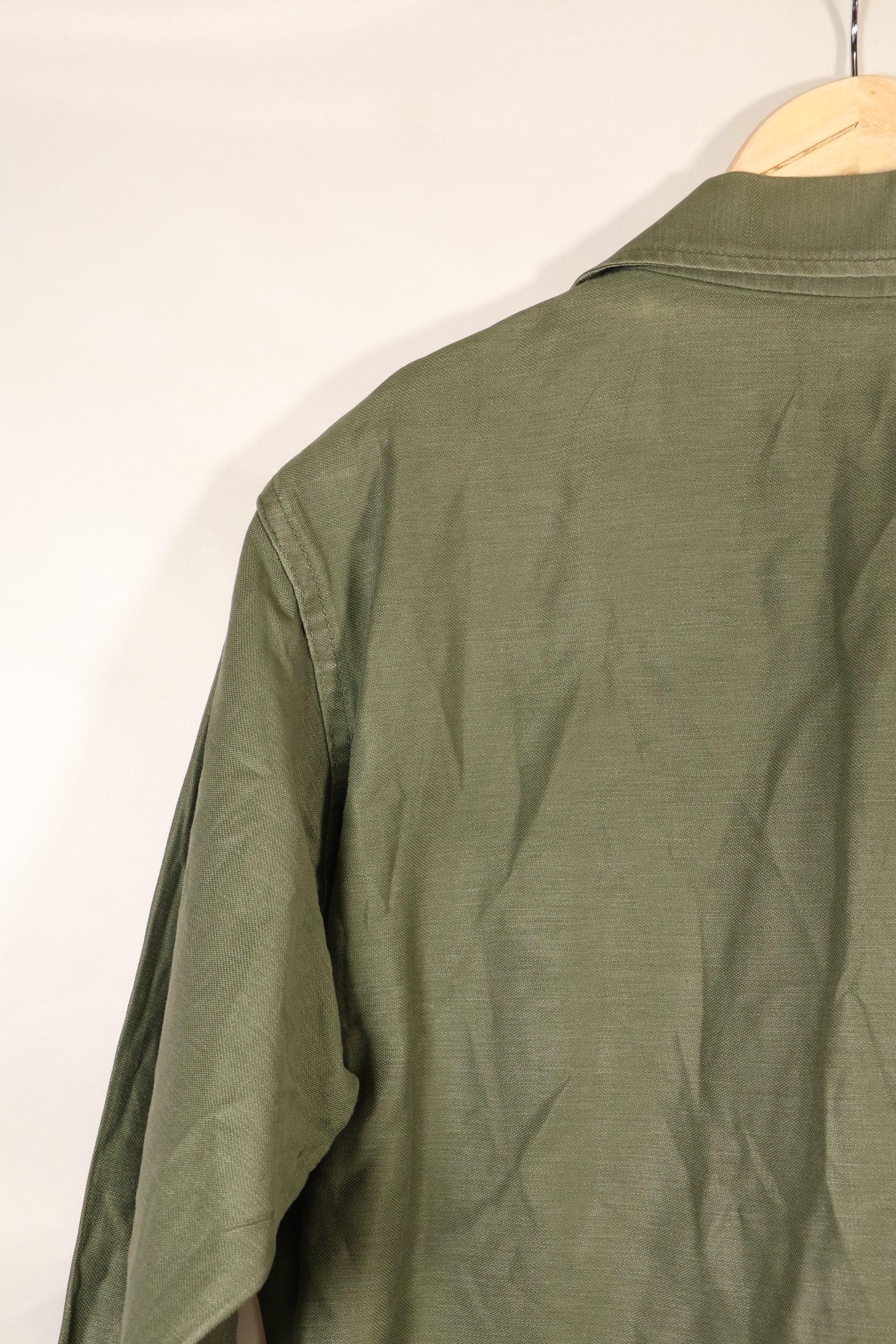 1971年契約　推定 SMALL　OG-107　ユーティリティシャツ　アメリカ海軍　テープ類実物　中古品