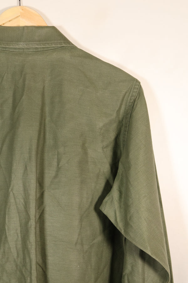 1971年契約　推定 SMALL　OG-107　ユーティリティシャツ　アメリカ海軍　テープ類実物　中古品