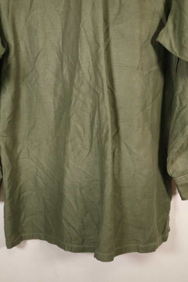 1971年契約　推定 SMALL　OG-107　ユーティリティシャツ　アメリカ海軍　テープ類実物　中古品