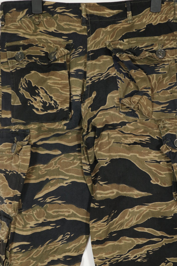 実物　ゴールドタイガーストライプ　パンツ　A-L　状態良い　Asian Cut