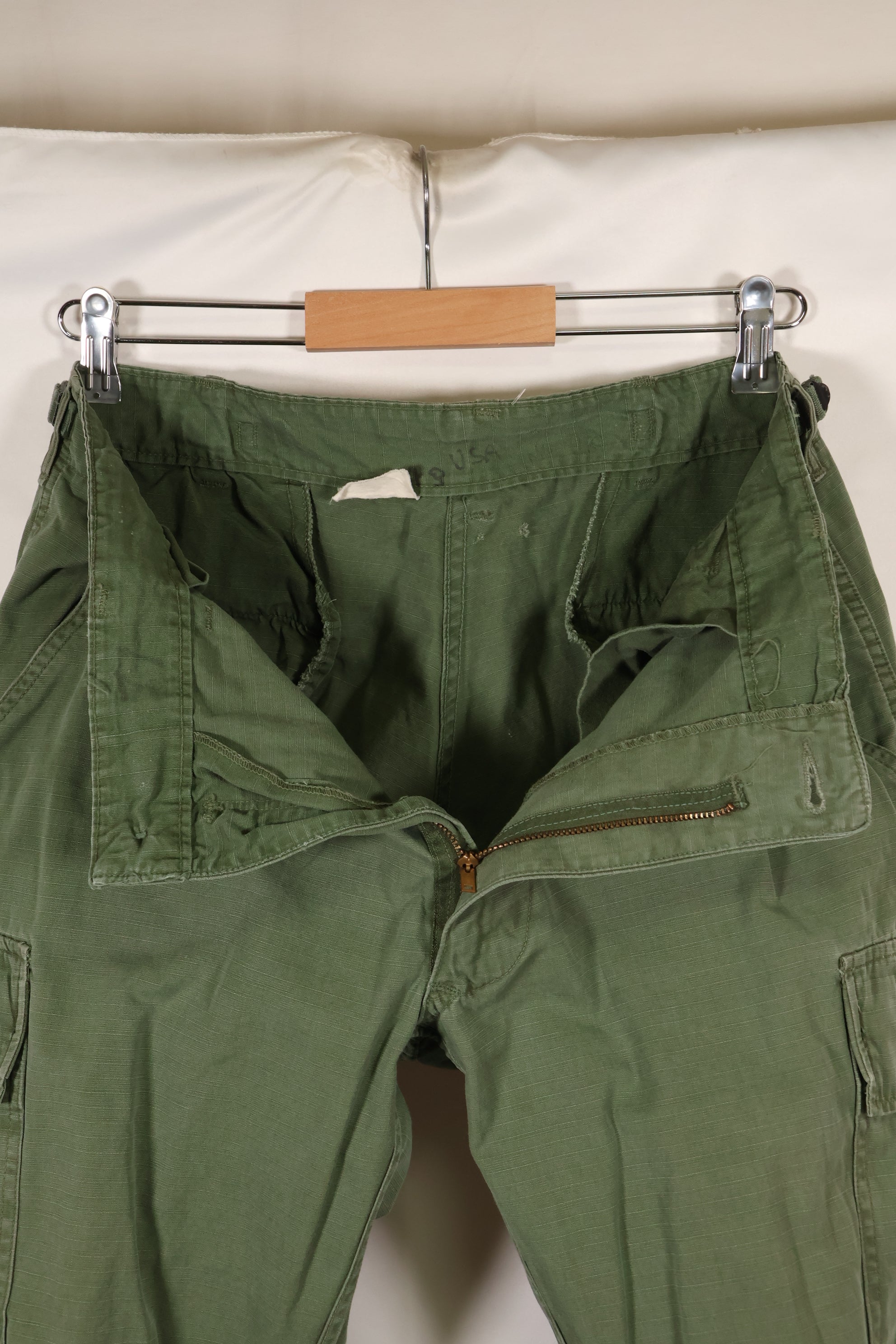 Circa 1968 M-S Size 4th Model Jungle Fatigue Pants, Used, Released by Film Company