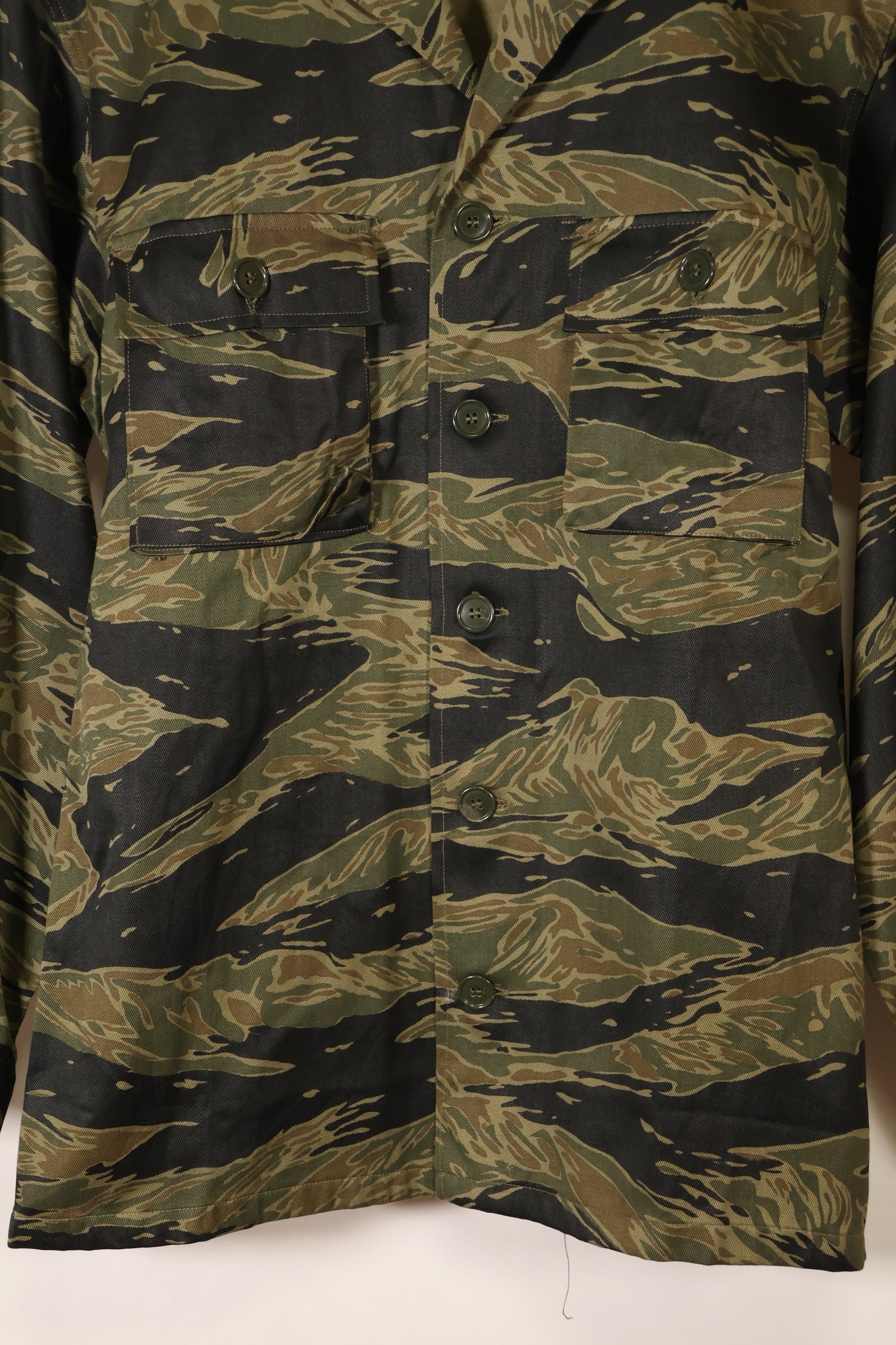 Circa 1965, Deadstock, Silver Tiger Pattern, Sizes A–L, Asian Fit Shirt