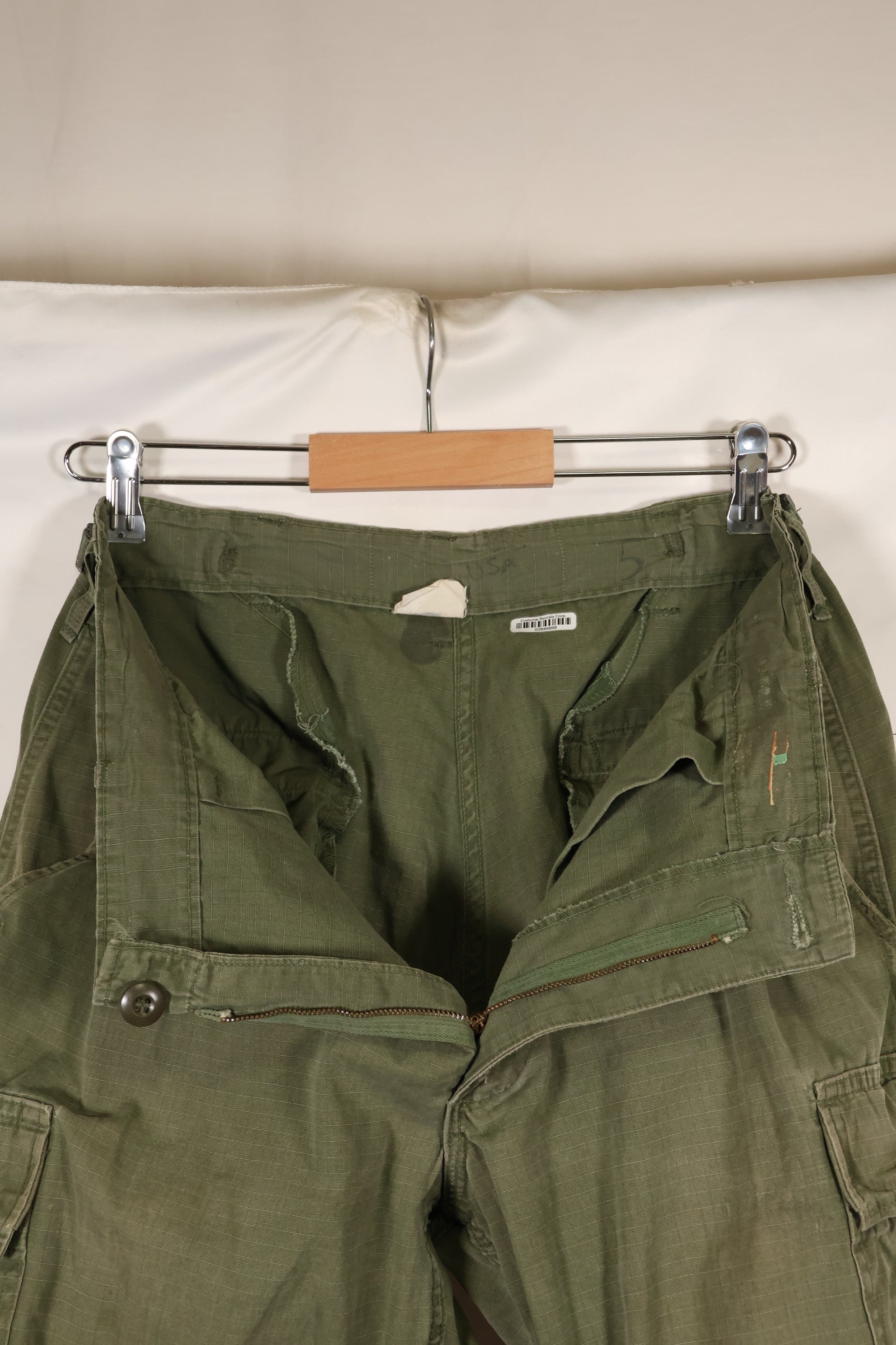 Circa 1969 M-S Size 4th Model Jungle Fatigue Pants, Used, Released by Film Company