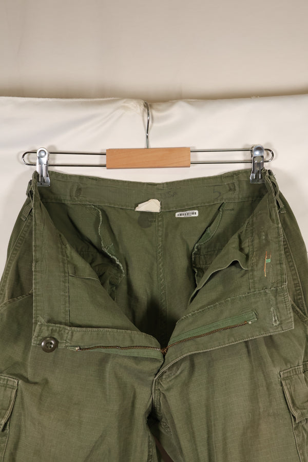 Circa 1969 M-S Size 4th Model Jungle Fatigue Pants, Used, Released by Film Company