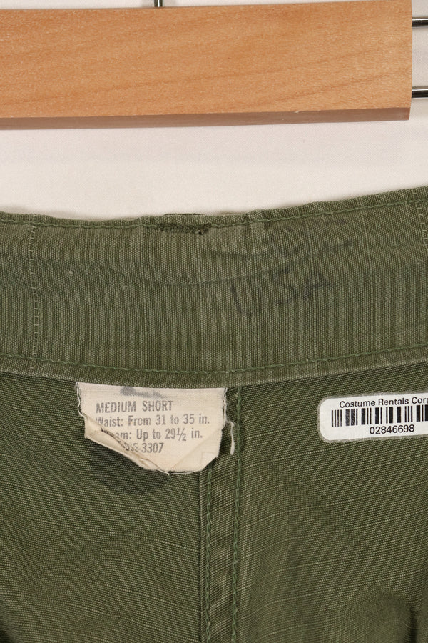Circa 1969 M-S Size 4th Model Jungle Fatigue Pants, Used, Released by Film Company